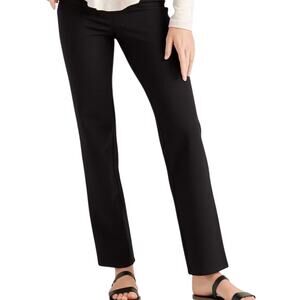 NWT Quince Women's Small Petite 28" Black Straight Leg Ultra Stretch Pants 3195E